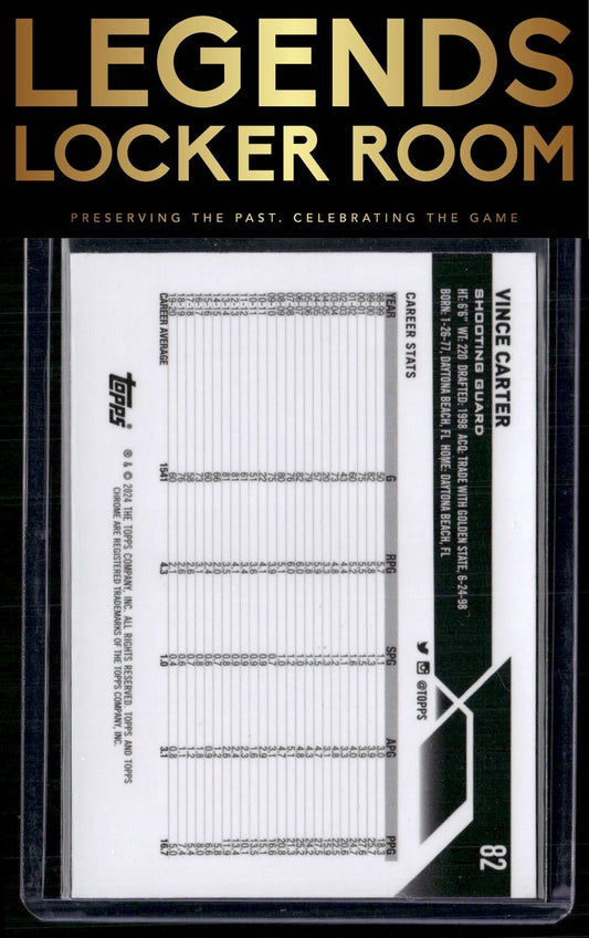 2023-24 Topps Chrome Sapphire Edition #82 Vince Carter