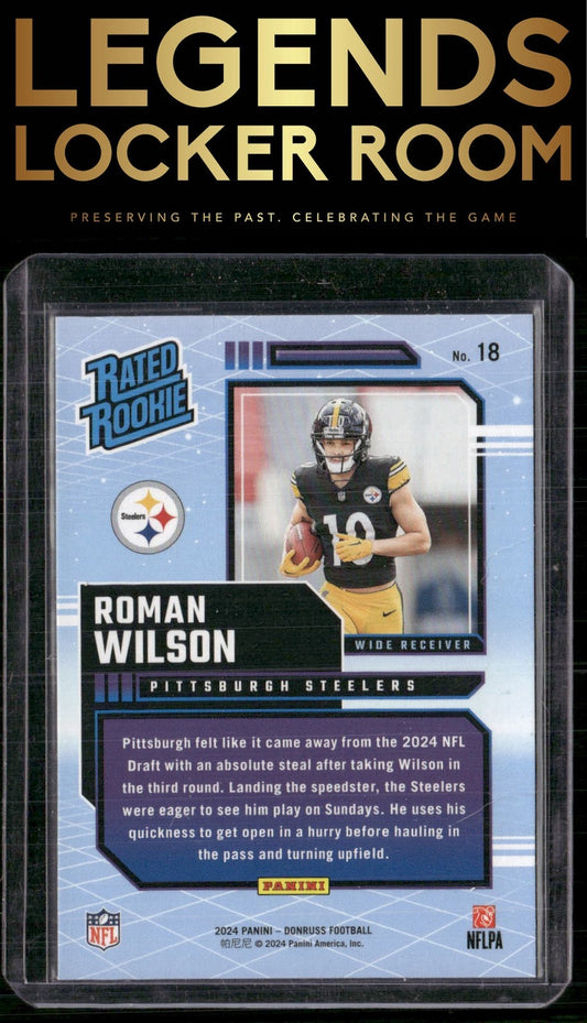 2024 Donruss #18 Roman Wilson Rated Rookies Retro