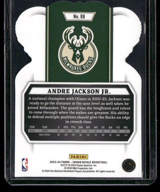 2023-24 Panini Crown Royale #88 Andre Jackson Jr.