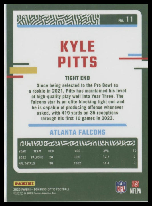 2023 Donruss Optic #11 Kyle Pitts