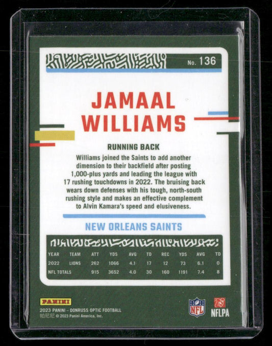 2023 Donruss Optic #136 Jamaal Williams