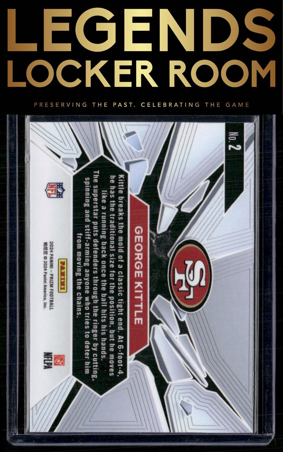 2024 Panini Prizm #2 George Kittle Prizm Break