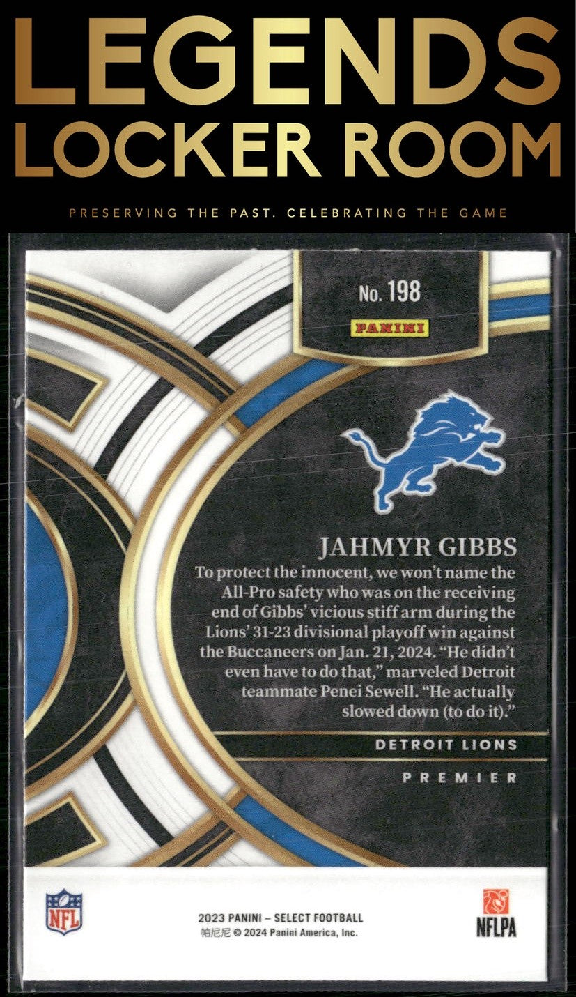 2023 Panini Select #198 Jahmyr Gibbs
