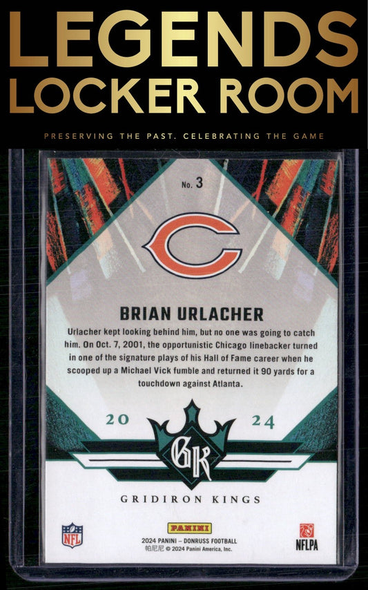 2024 Donruss #3 Brian Urlacher All-Time Gridiron Kings