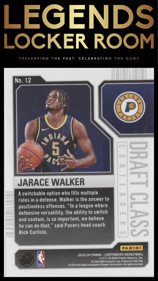 2023-24 Panini Contenders #12 Jarace Walker 2023 Draft Class Contenders