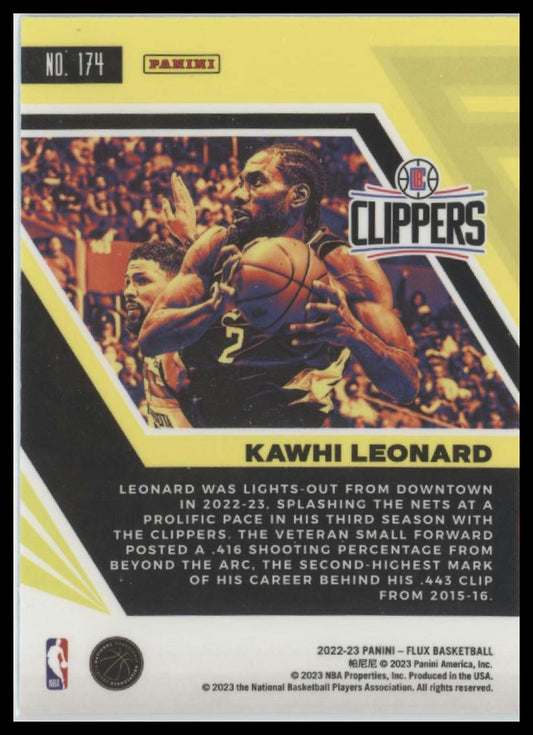 2022-23 Panini Flux #174 Kawhi Leonard