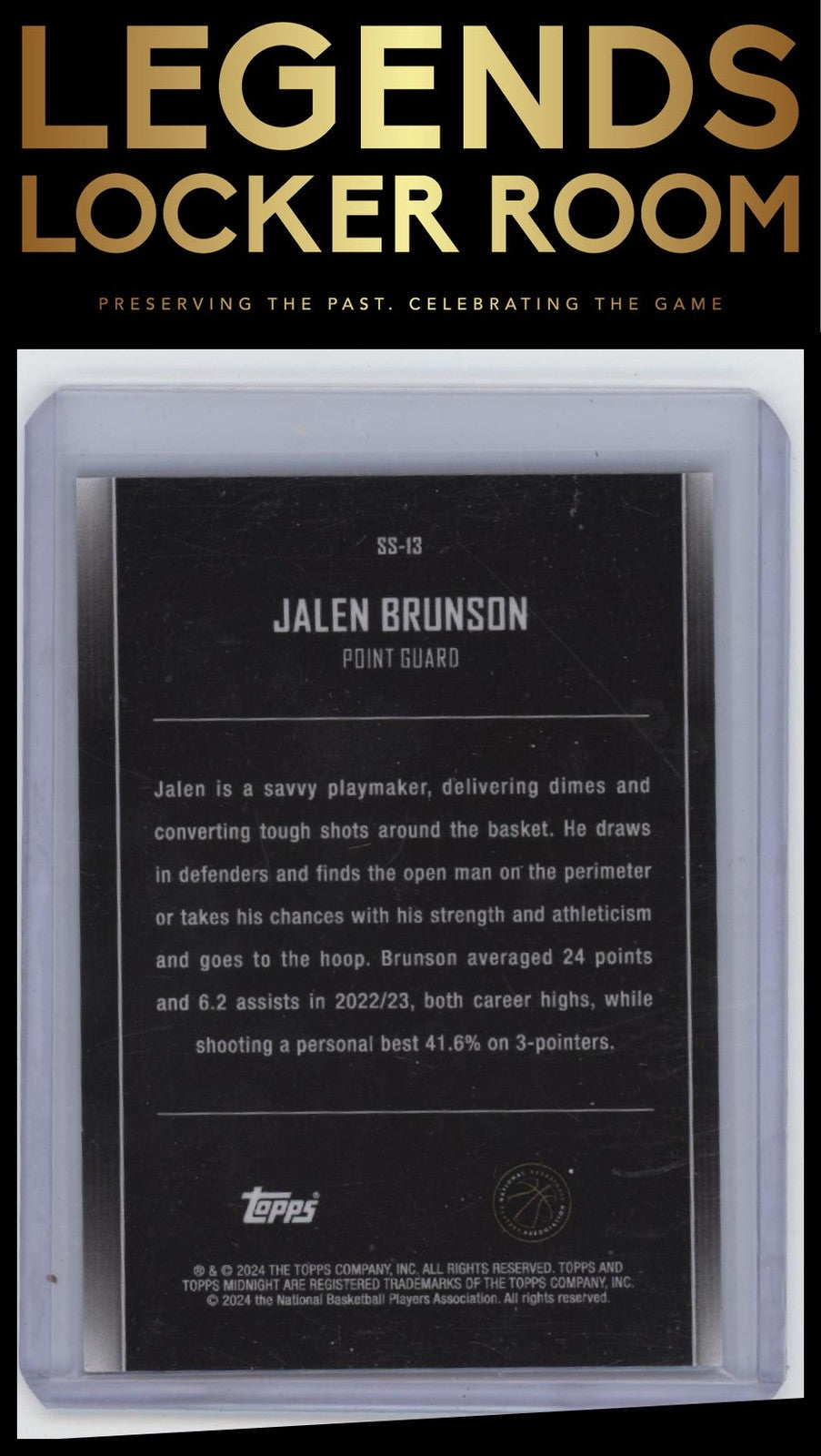 2023-24 Topps Midnight #SS-13 Jalen Brunson Star Studded