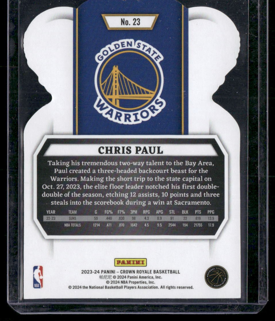 2023-24 Panini Crown Royale #23 Chris Paul Crystal