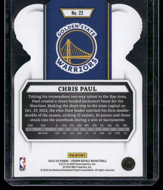 2023-24 Panini Crown Royale #23 Chris Paul Crystal