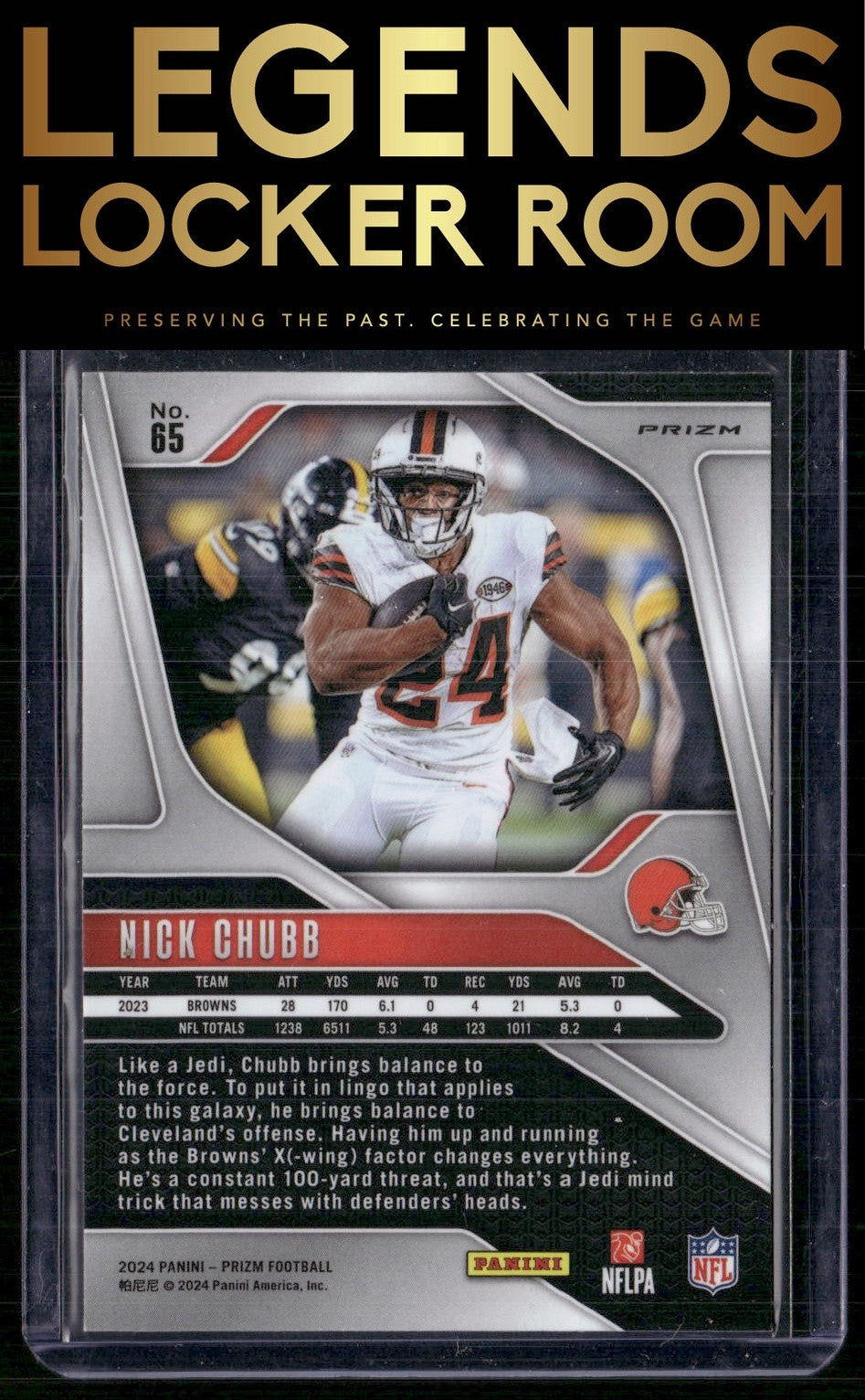 2024 Panini Prizm #65 Nick Chubb Silver