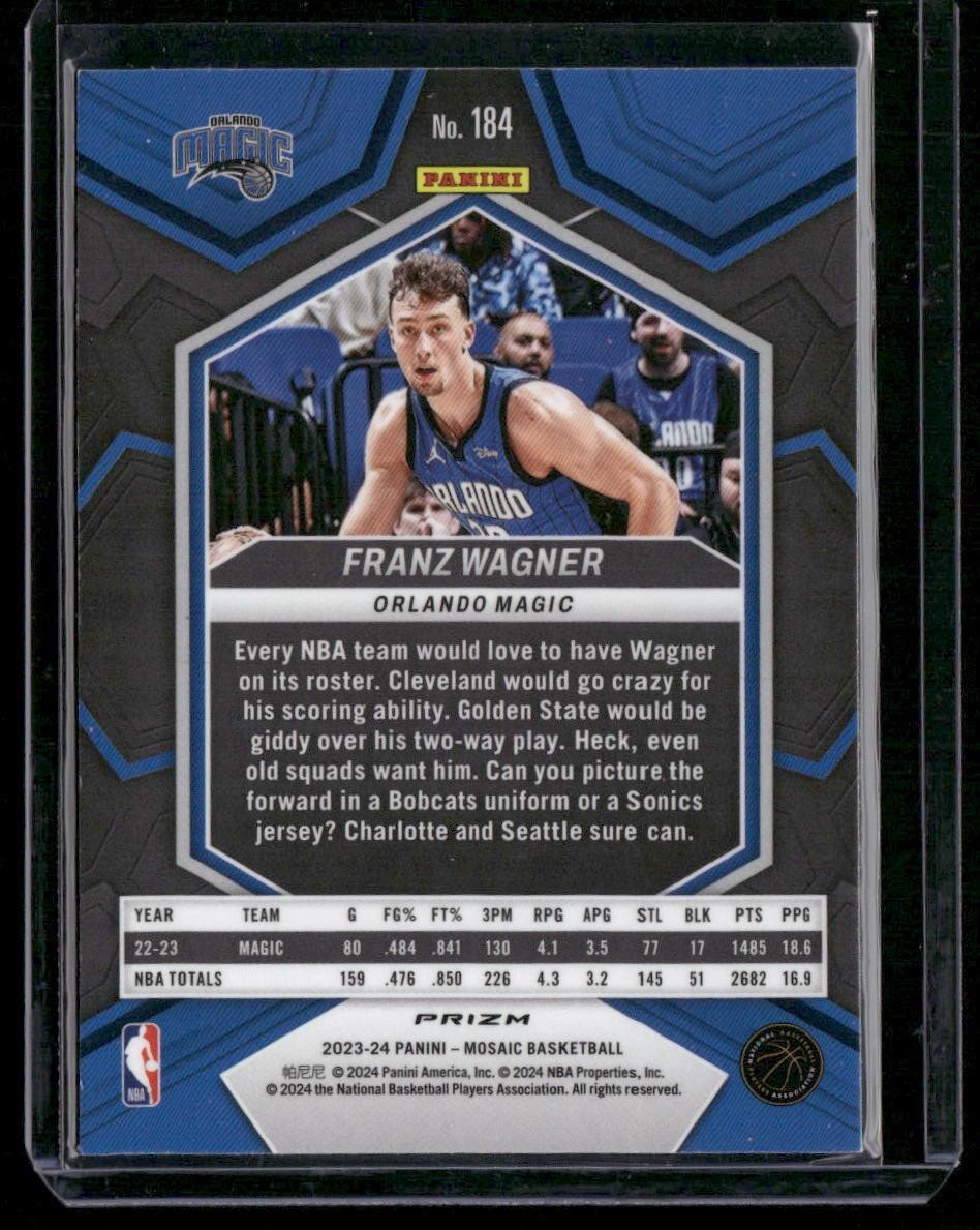 2023-24 Panini Mosaic #184 Franz Wagner Green