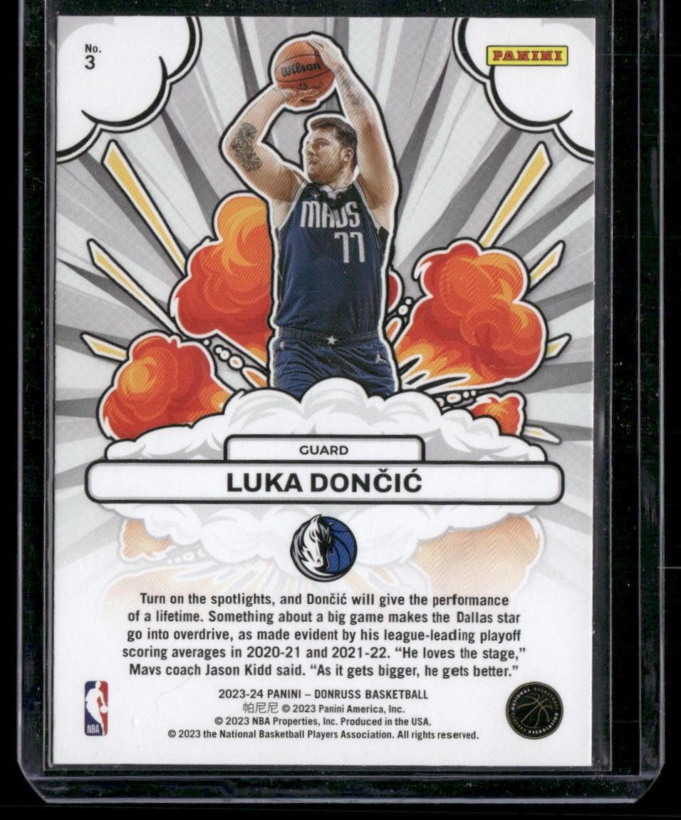 2023-24 Donruss #3 Luka Doncic Bomb Squad
