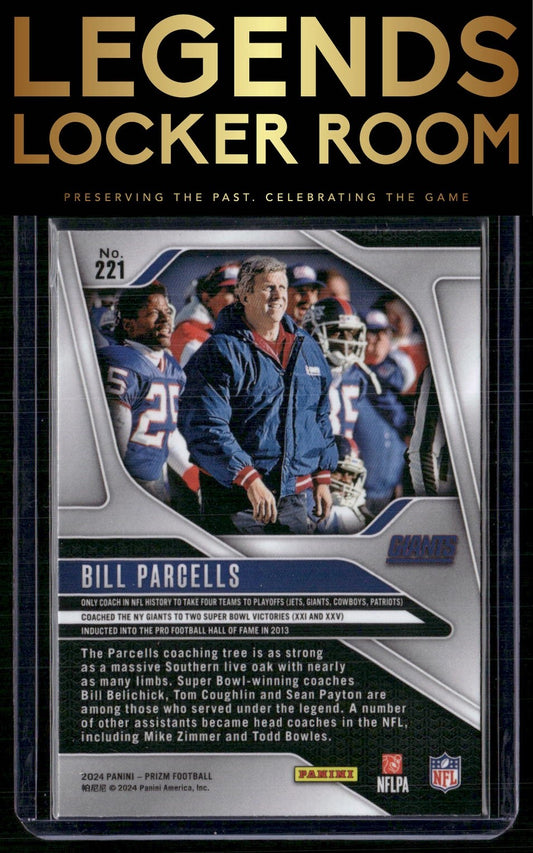 2024 Panini Prizm #221 Bill Parcells