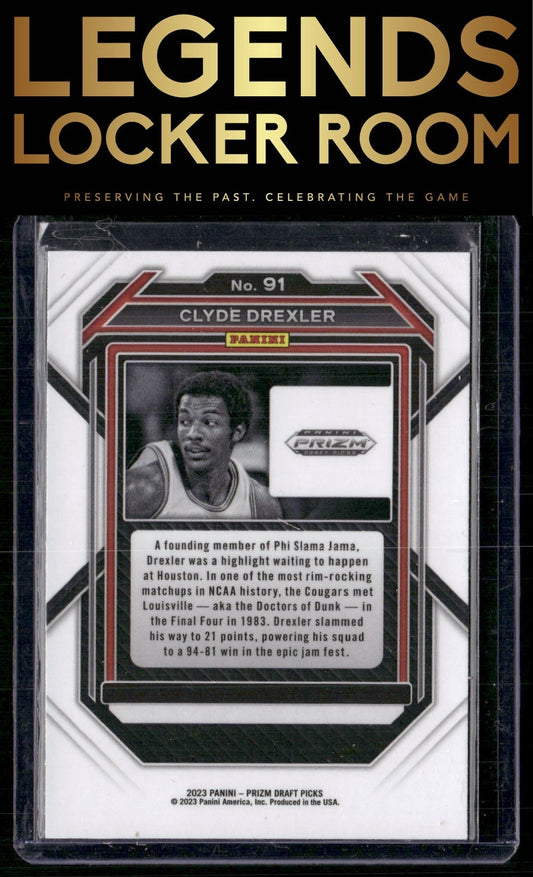 2023 Panini Prizm Draft Picks #91 Clyde Drexler