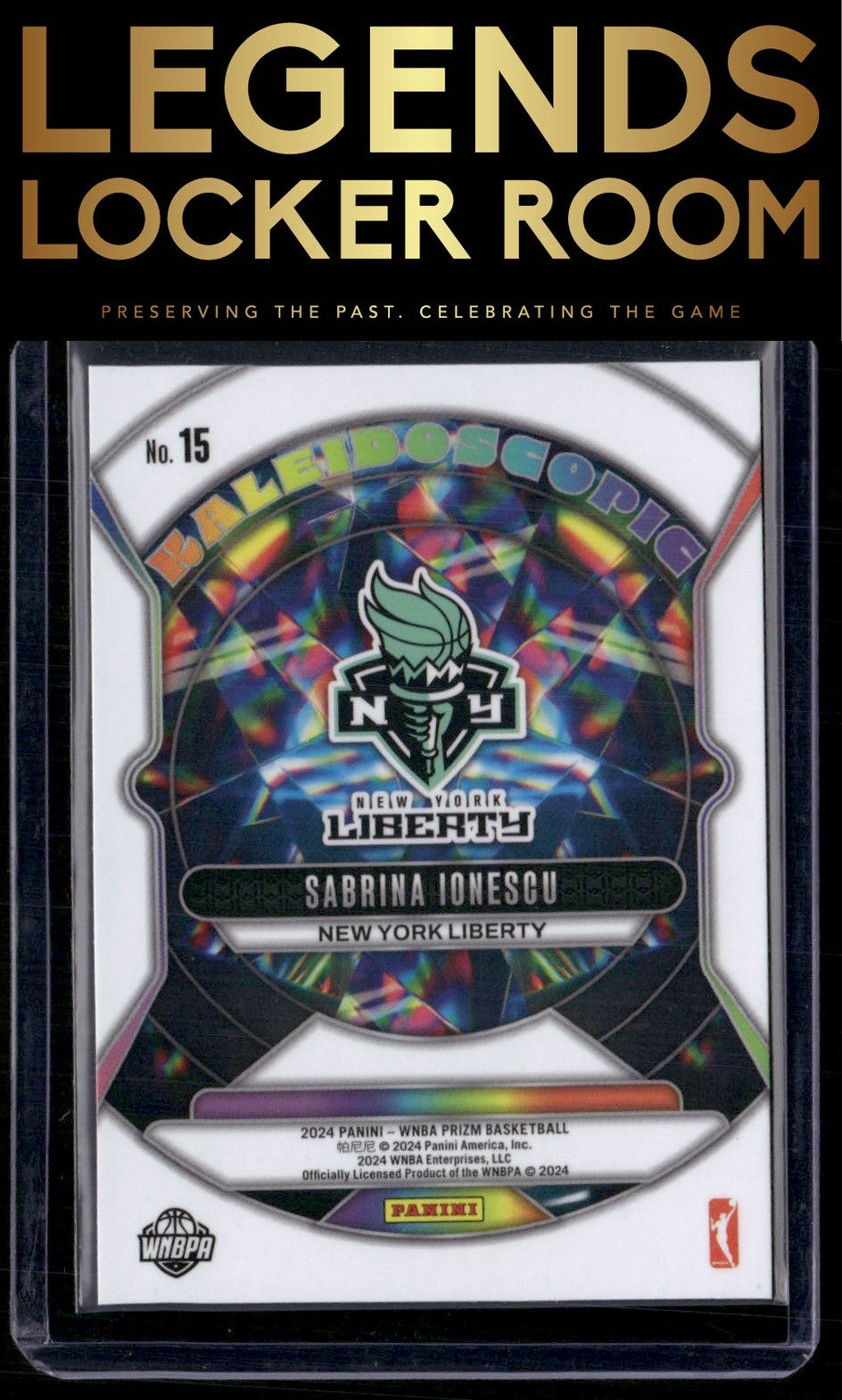 2024 Panini Prizm WNBA #15 Sabrina Ionescu Kaleidoscopic