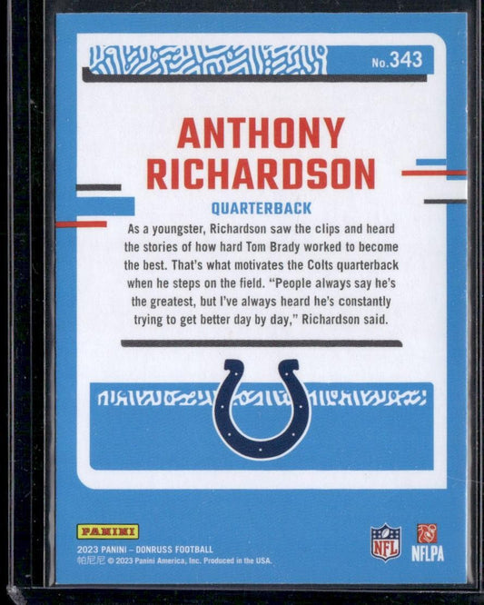 2023 Donruss #343 Anthony Richardson