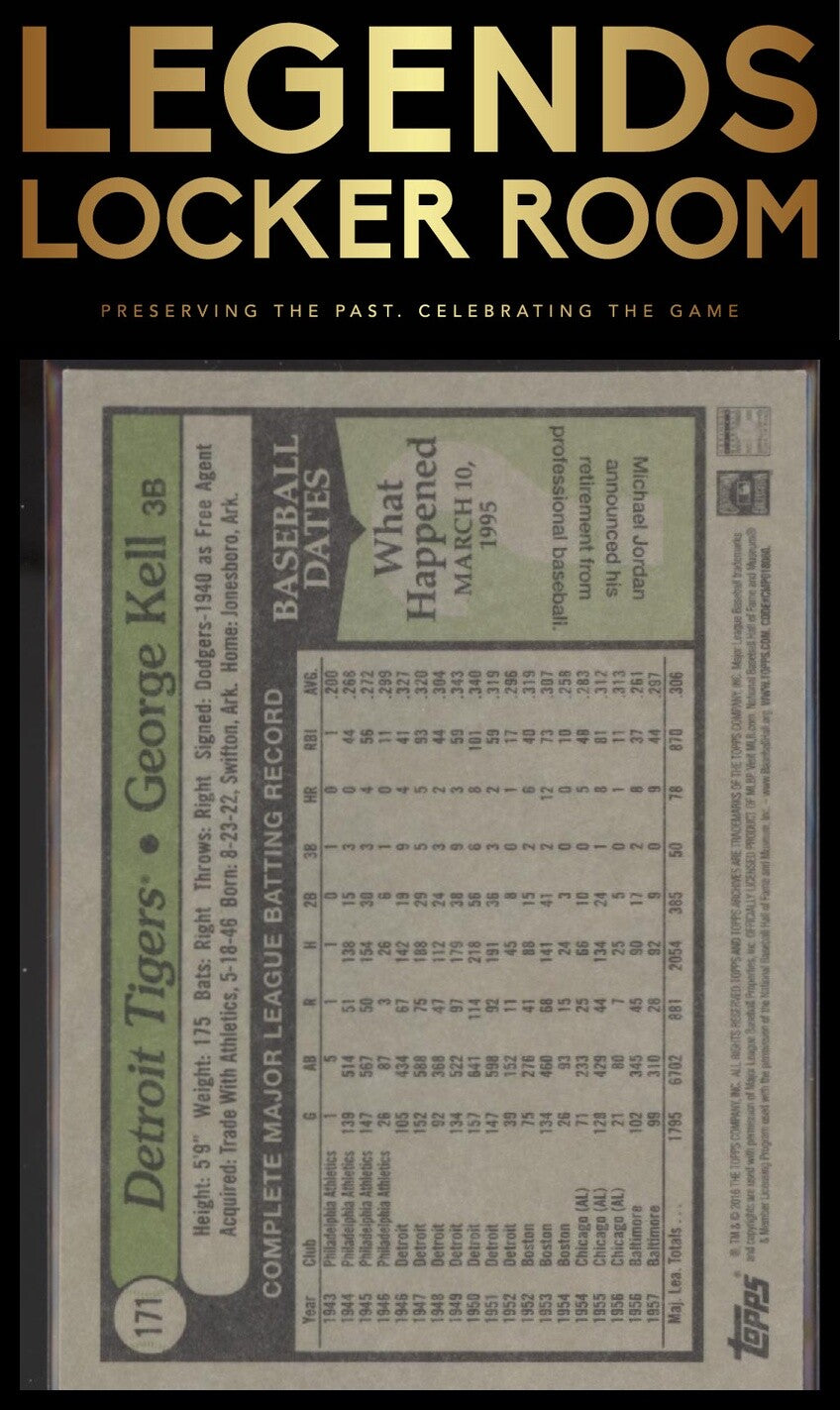 2016 Topps Archives #171 George Kell