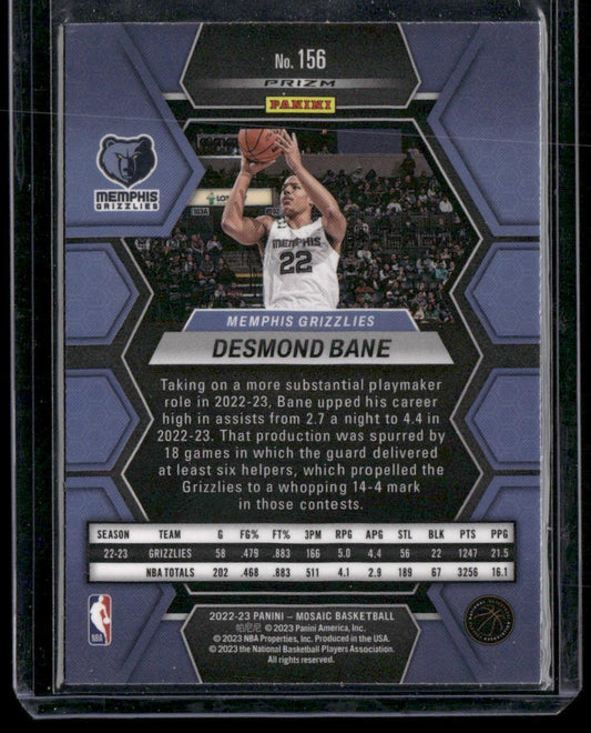 2022-23 Panini Mosaic #156 Desmond Bane Green