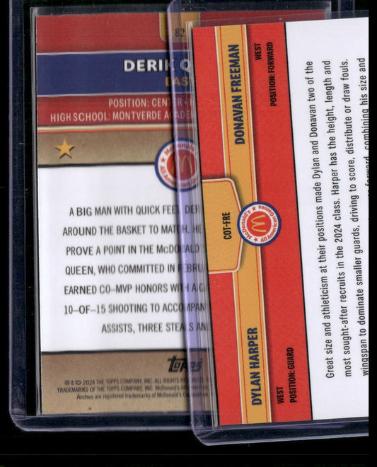 2024 Topps Chrome McDonald's All-American #82 Derik Queen