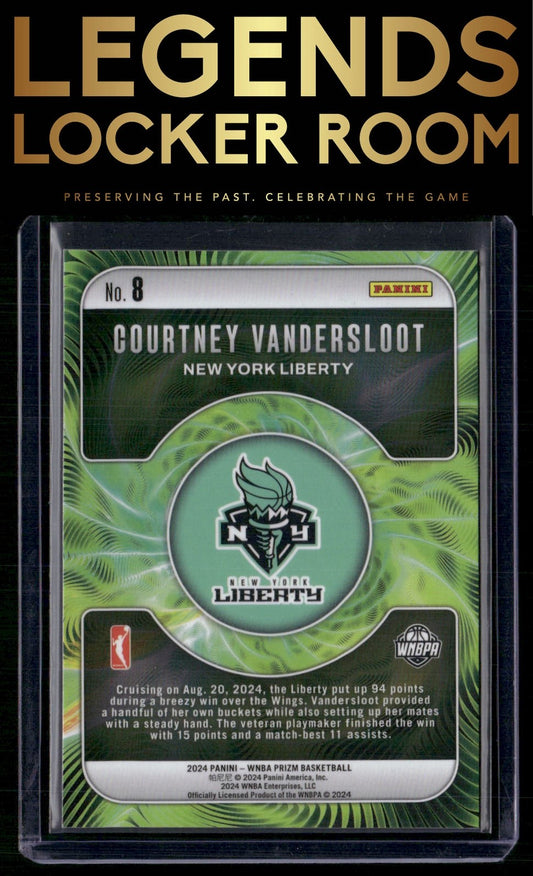 2024 Panini Prizm WNBA #8 Courtney Vandersloot Fractal