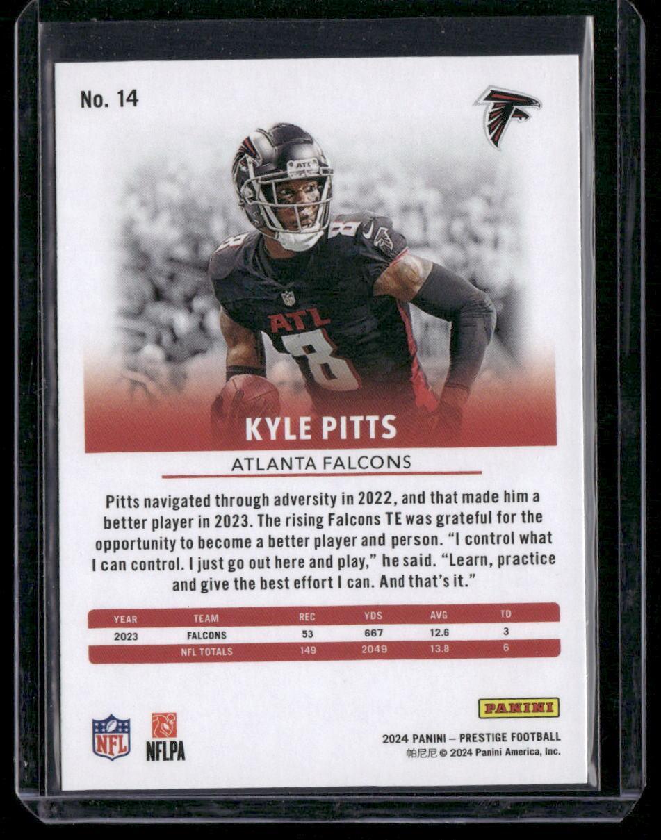 2024 Panini Prestige #14 Kyle Pitts Dots Xtra Points