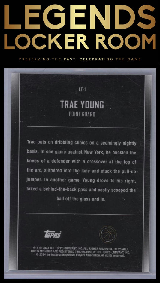 2023-24 Topps Midnight #LT-1 Trae Young Lunar Tide Twilight #/99