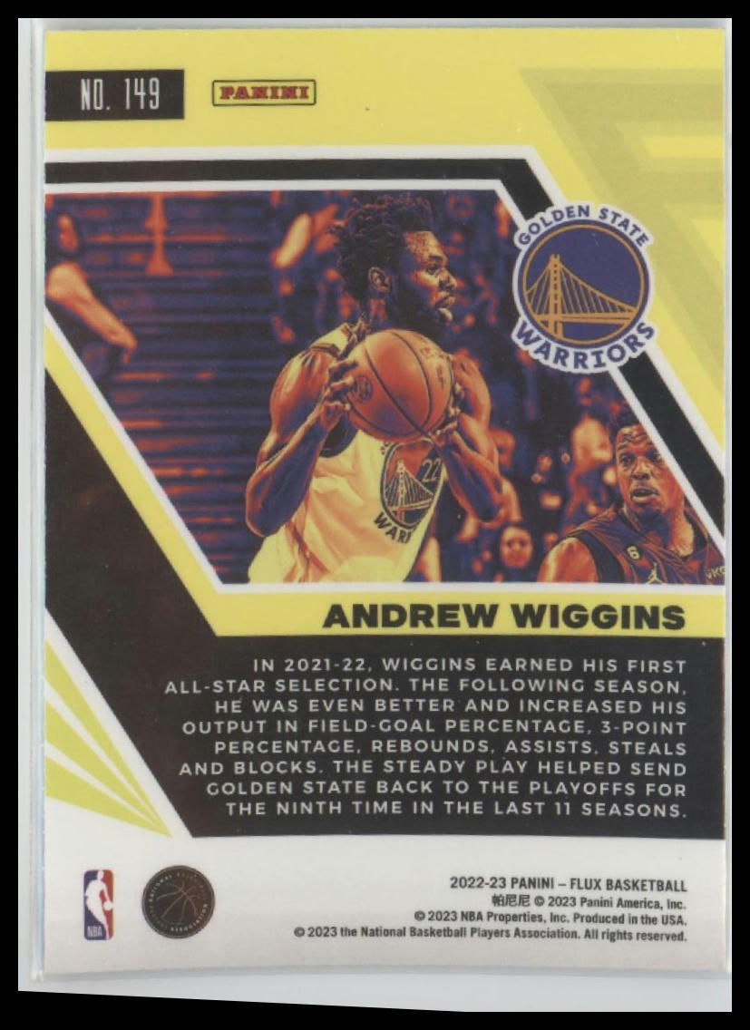 2022-23 Panini Flux #149 Andrew Wiggins