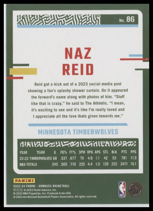 2023-24 Donruss #86 Naz Reid