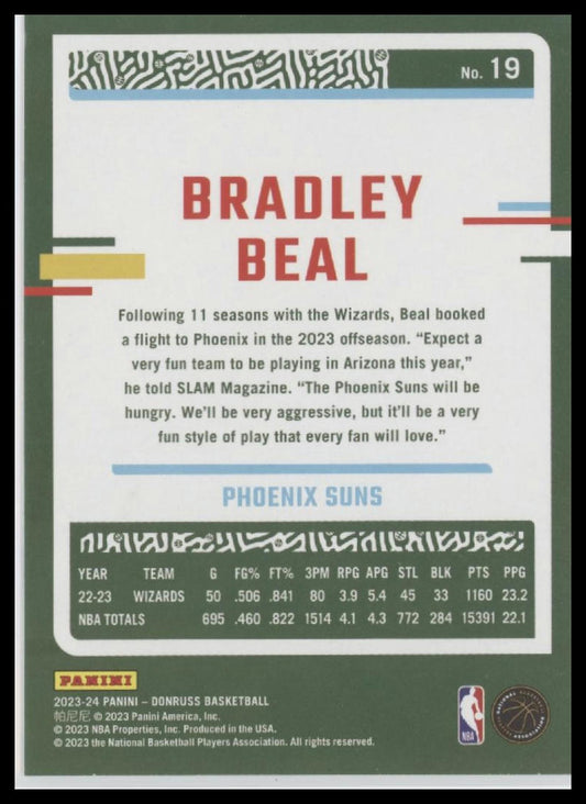 2023-24 Donruss #19 Bradley Beal