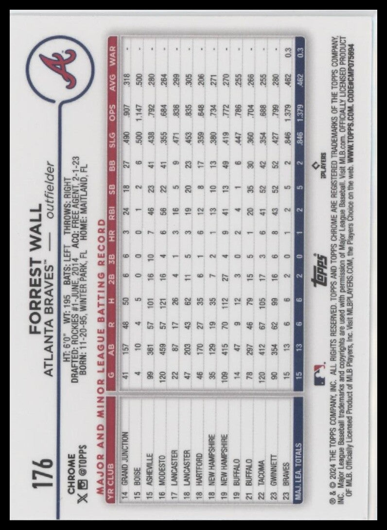 2024 Topps Chrome #176 Forrest Wall