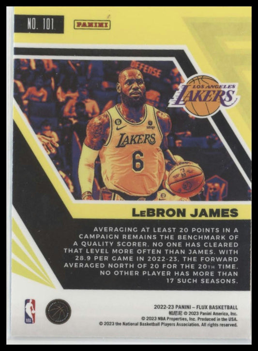 2022-23 Panini Flux #101 LeBron James