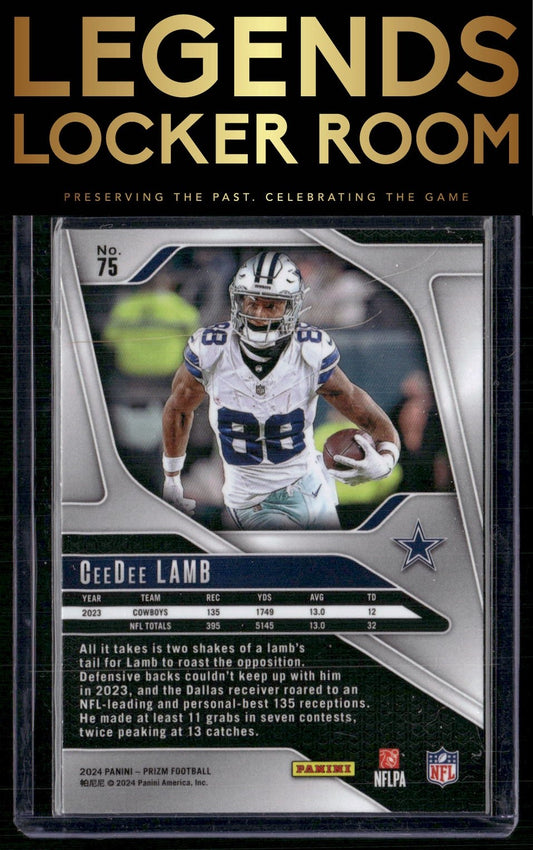 2024 Panini Prizm #75 CeeDee Lamb