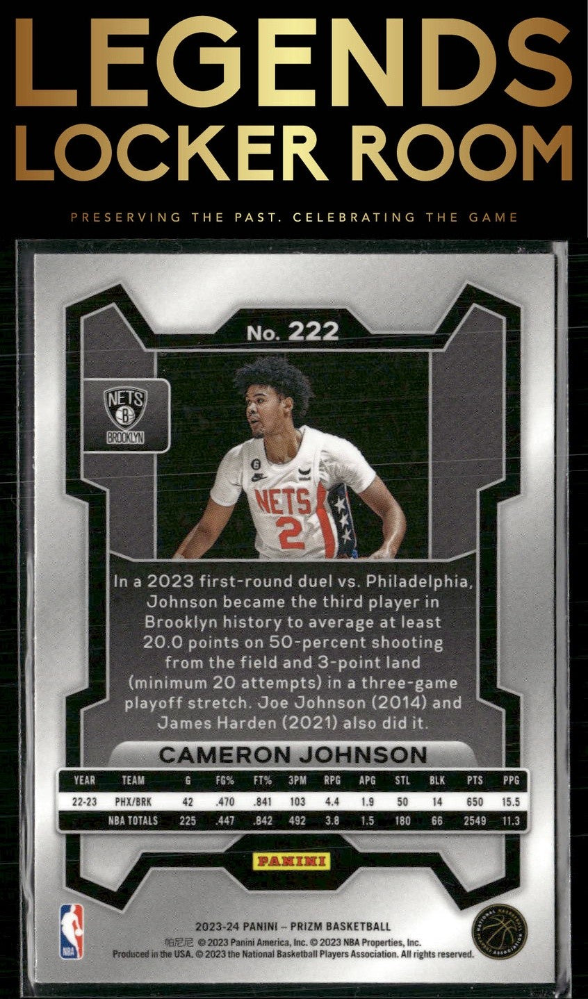 2023-24 Panini Prizm #222 Cameron Johnson