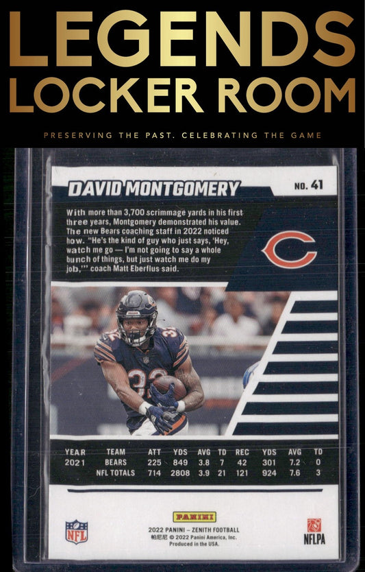2022 Zenith #41 David Montgomery Retail