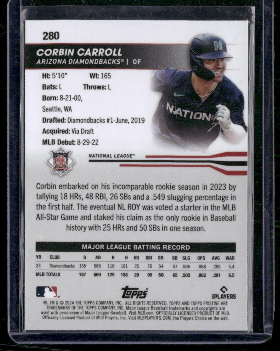 2024 Topps Pristine #280 Corbin Carroll