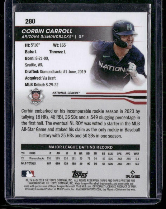 2024 Topps Pristine #280 Corbin Carroll