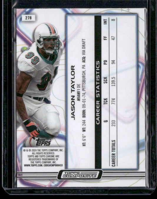 2023 Topps Composite #278 Jason Taylor