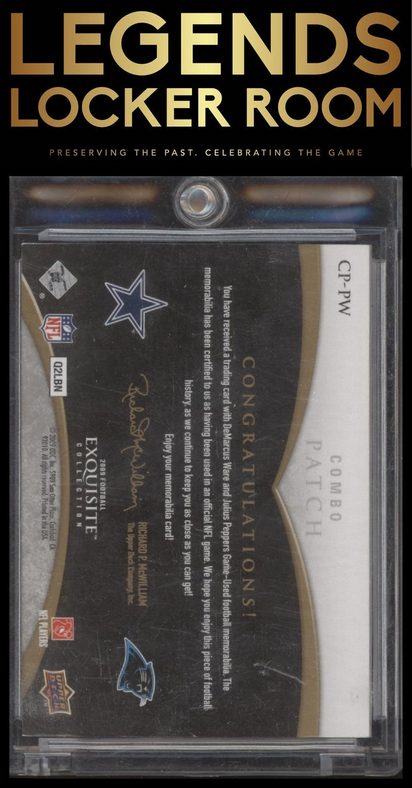 2009 Exquisite Collection Ware/Peppers Patch Combos Gold /20