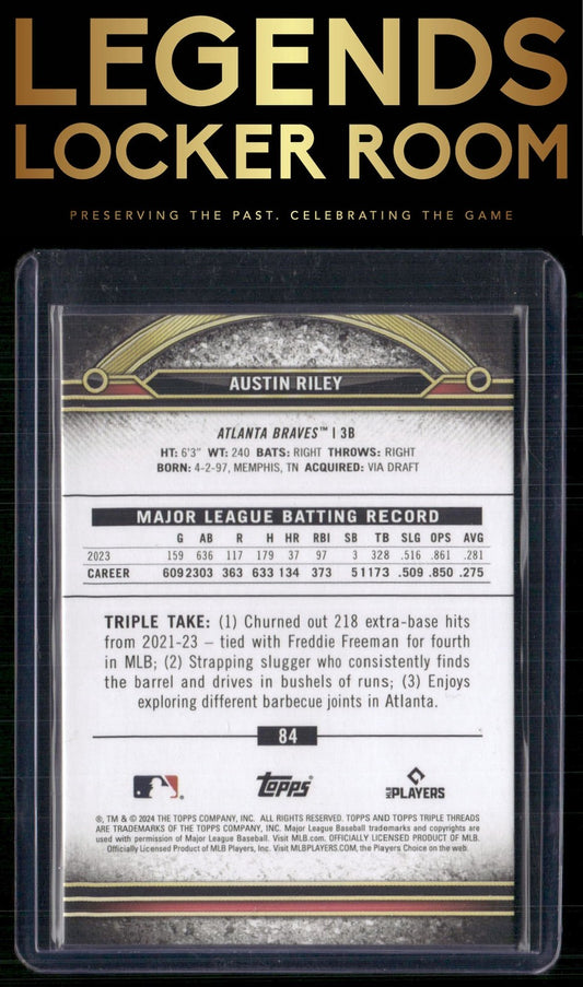 2024 Topps Triple Threads #84 Austin Riley