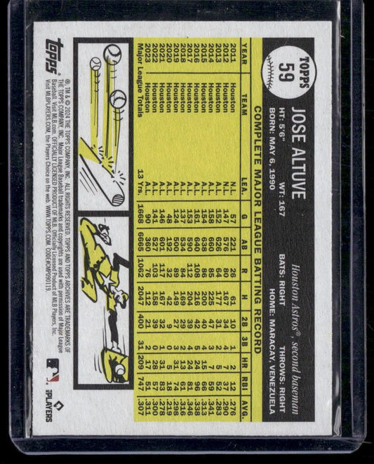 2024 Topps Archives #59 Jose Altuve