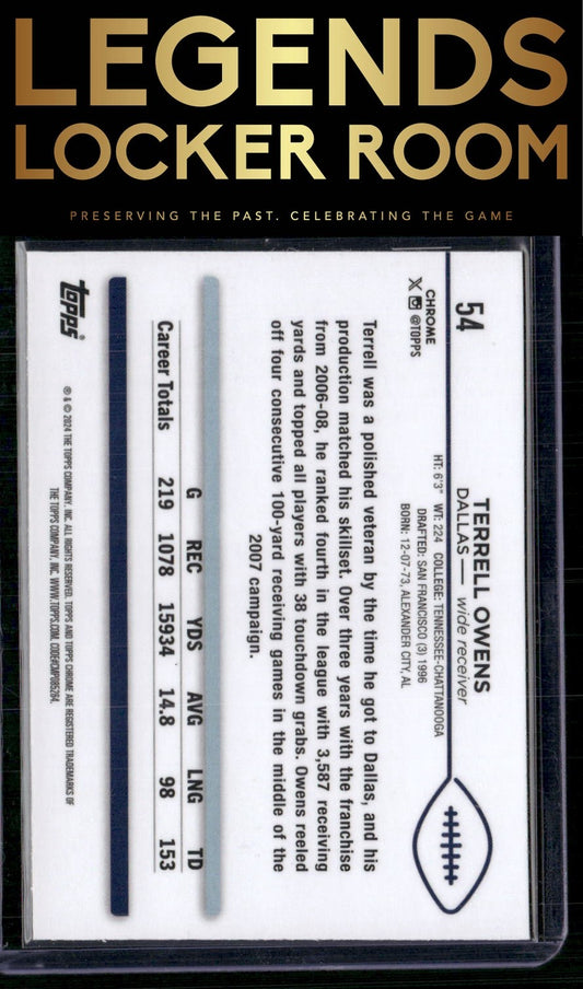 2024 Topps Chrome #54 Terrell Owens