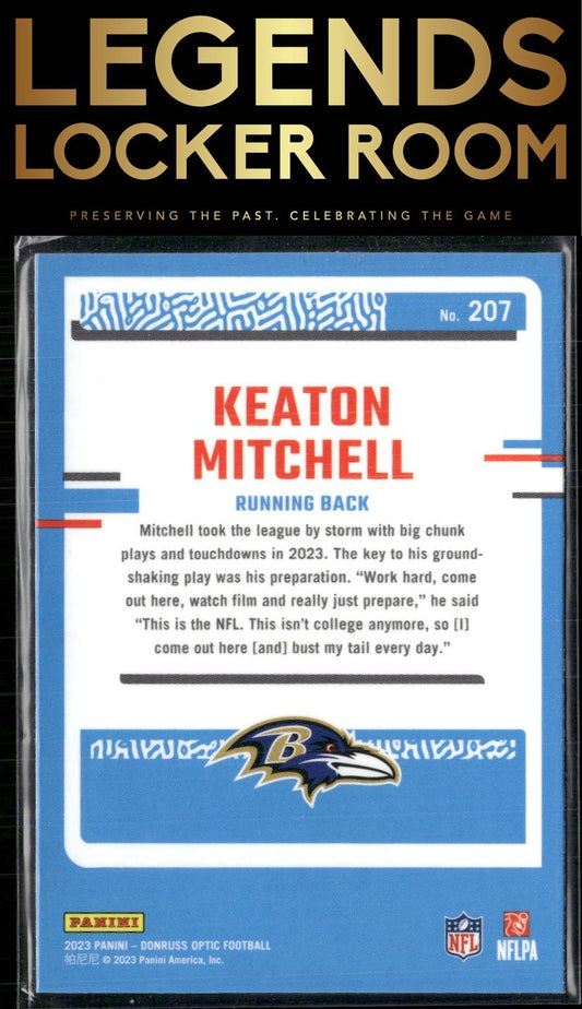 2023 Donruss Optic #207 Keaton Mitchell
