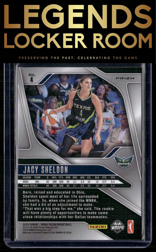 2024 Panini Prizm WNBA #4 Jacy Sheldon Silver Prizms