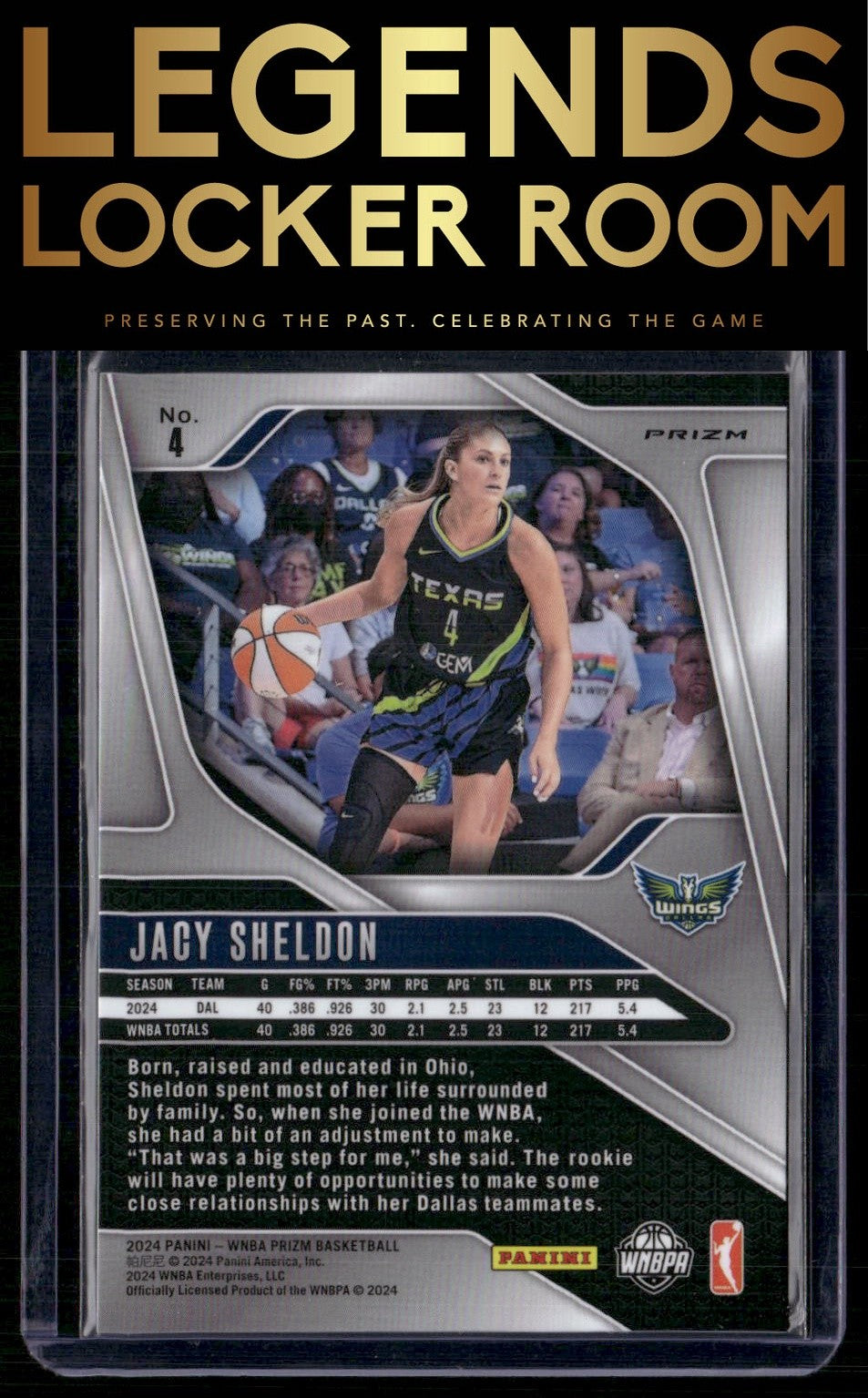 2024 Panini Prizm WNBA #4 Jacy Sheldon Silver Prizms