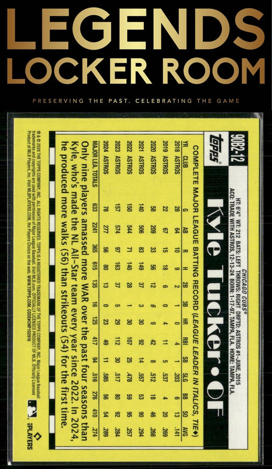 2025 Topps Kyle Tucker 1990 Topps Baseball 35th Anniversary