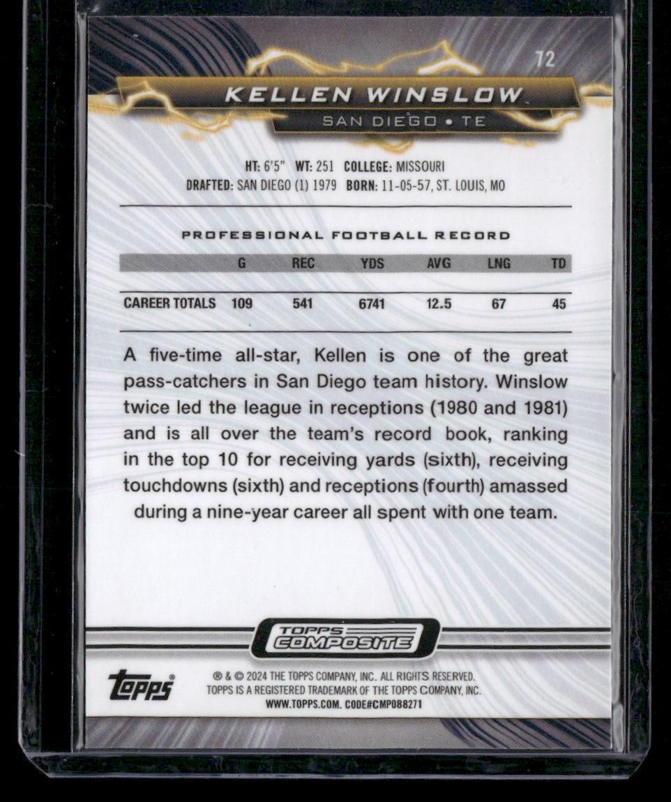 2023 Topps Composite #72 Kellen Winslow