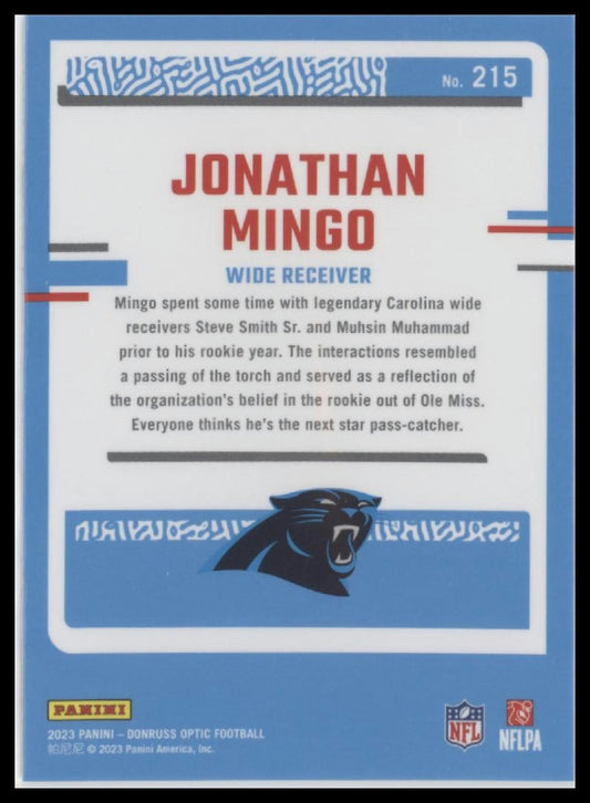 2023 Donruss Optic #215 Jonathan Mingo