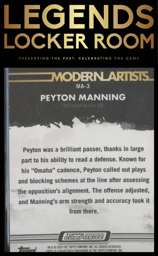 2023 Topps Composite #MA-3 Peyton Manning Modern Artists