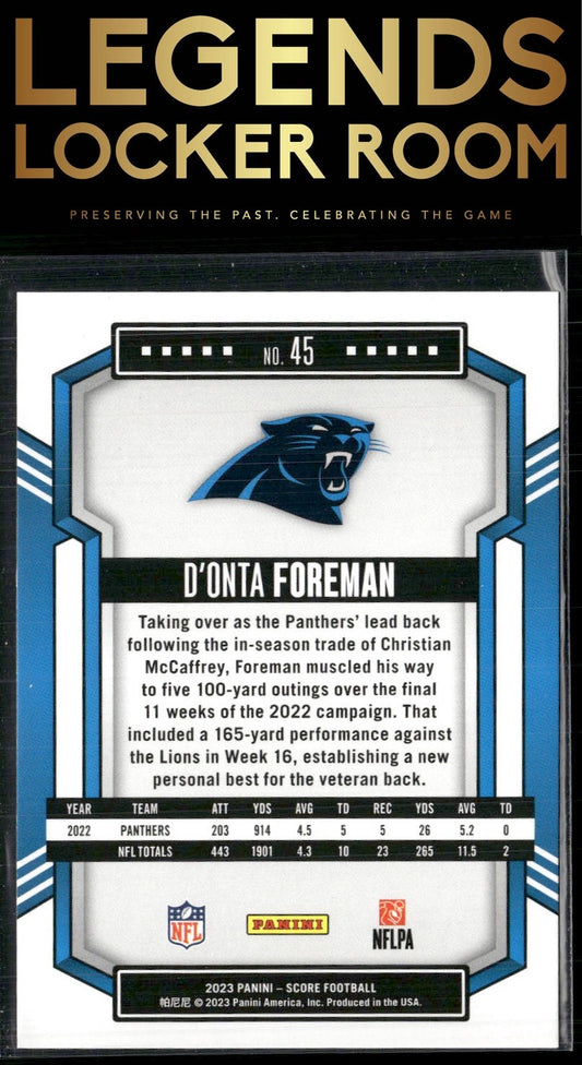 2023 Score #45 D'Onta Foreman