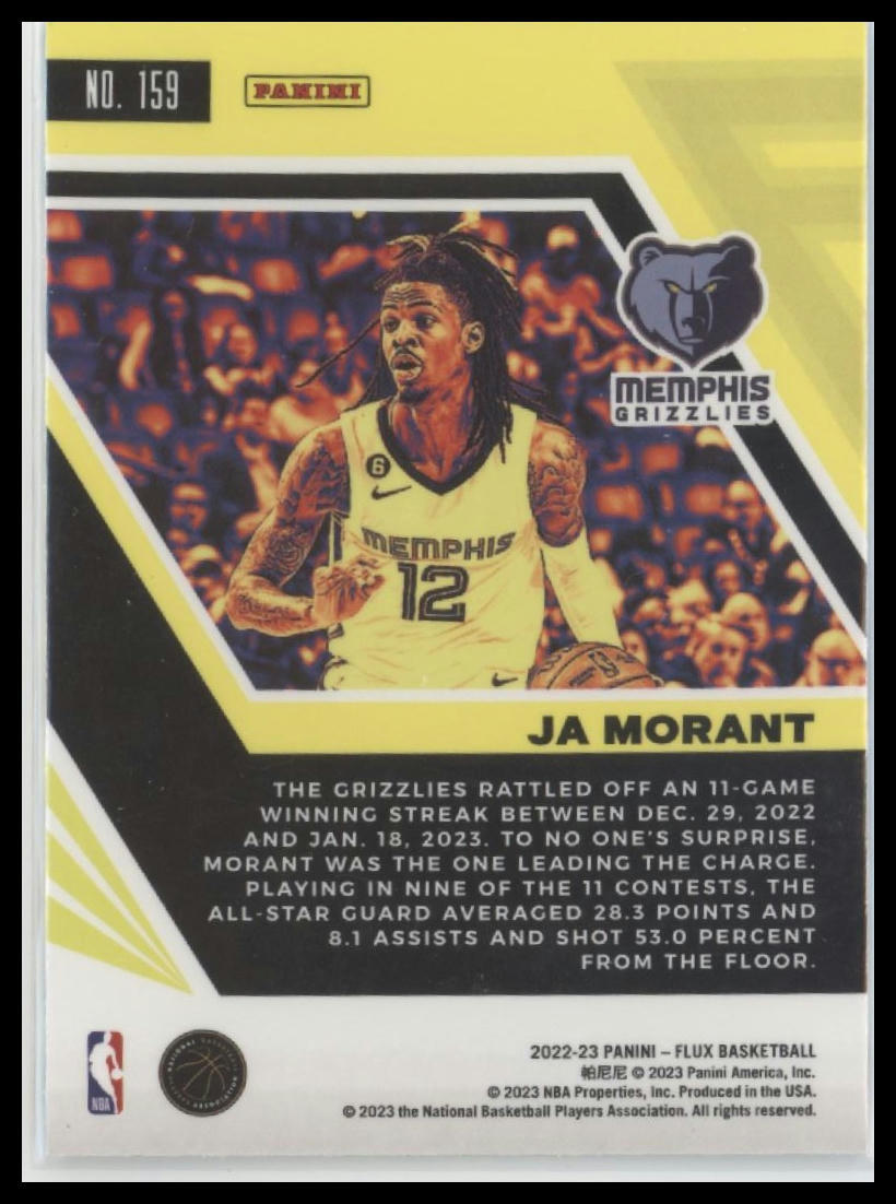 2022-23 Panini Flux #159 Ja Morant